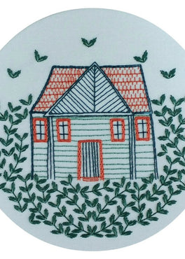 home grown pre-printed fabric embroidery pattern