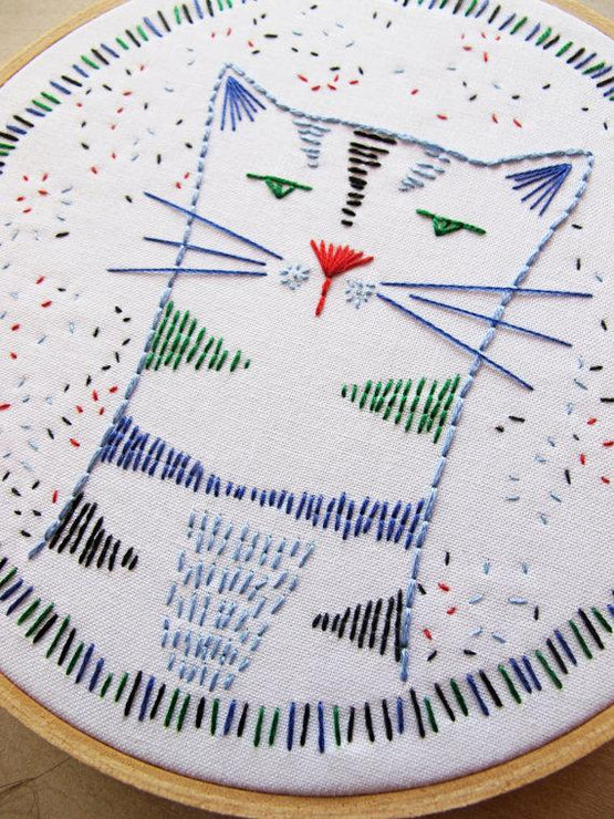nigel nine lives embroidery kit