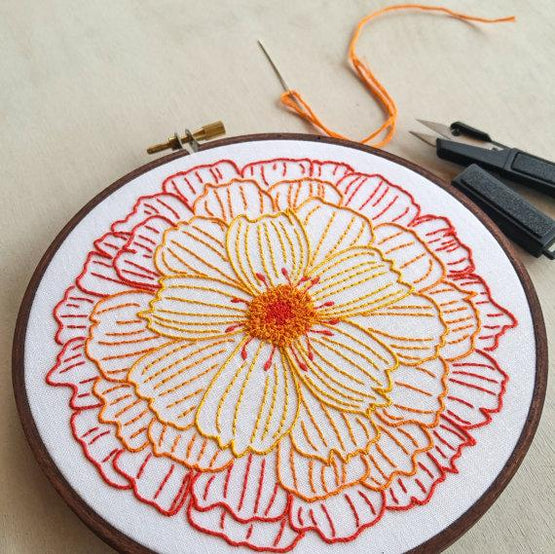 merry gold embroidery kit