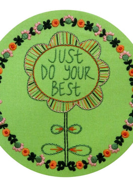 just do your best pre-printed fabric embroidery pattern
