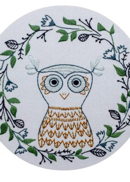 owlette pre-printed fabric embroidery pattern