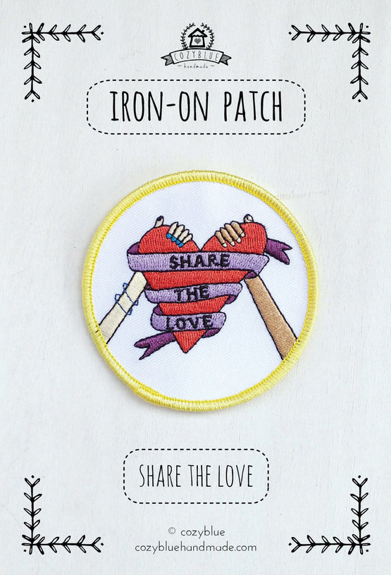 share the love iron-on patch [last chance!]