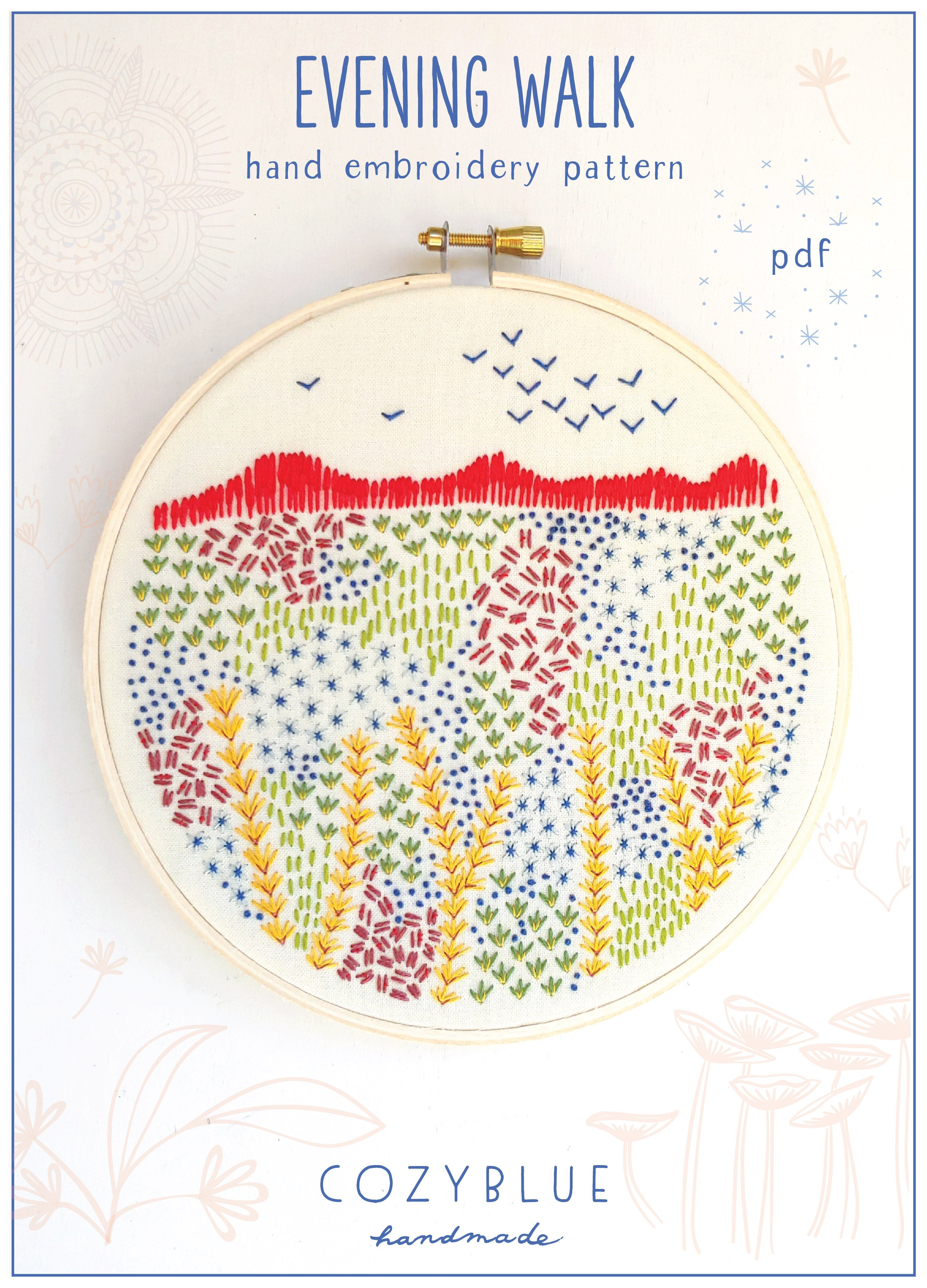 List Walk Pattern evening walk PDF pattern – cozyblue