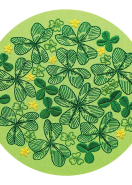 lucky day pre-printed fabric embroidery pattern