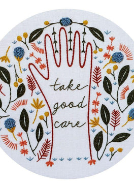 take good care pre-printed fabric embroidery pattern